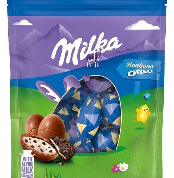 milka bonbons oreo milk chocolate eggs 86g sweets for easter