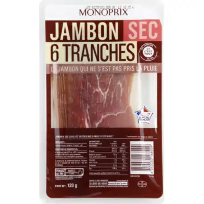 monoprix dried ham