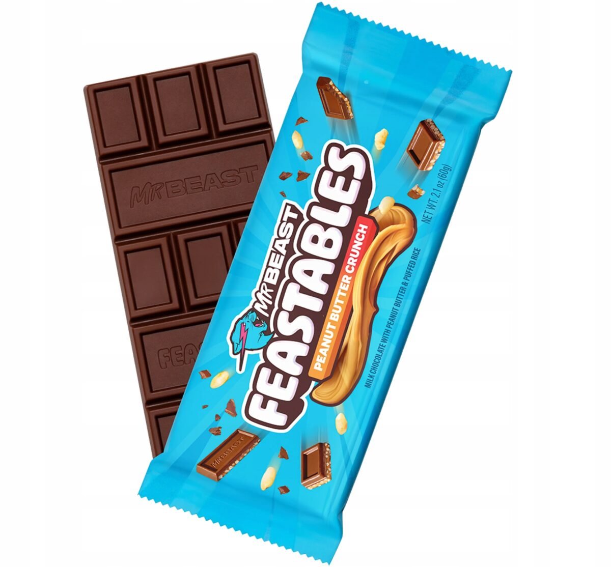 new mrbeast peanut butter 60g feastables original