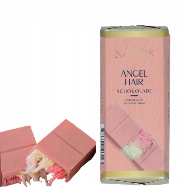noesis angel hair schokolade with pistachio cream and cotton candy 75g