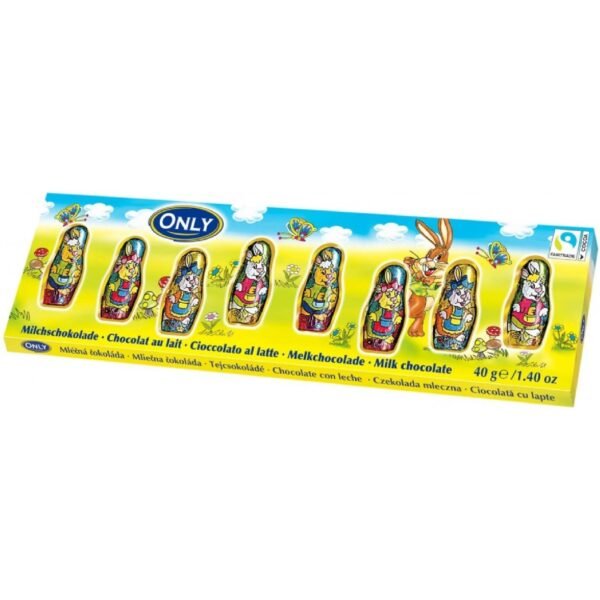 only easter bunnies made of milk chocolate 40 g