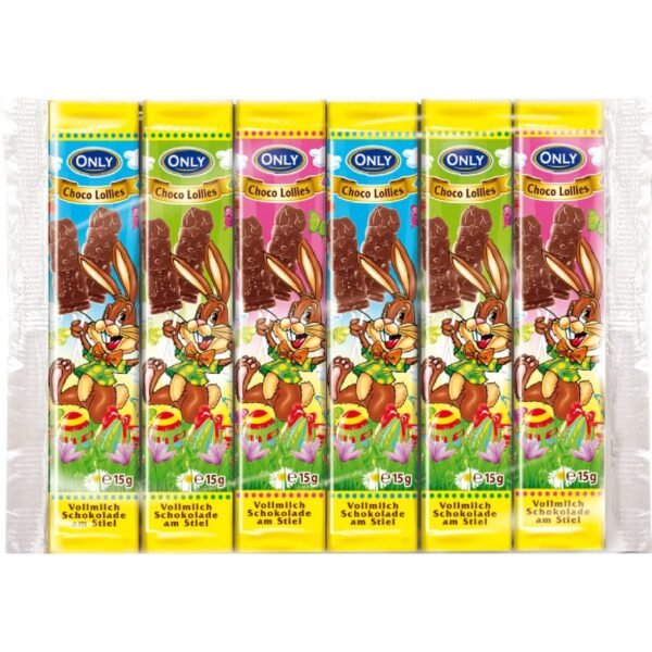 only easter chocolate lollipops 90 g 6 x 15 g
