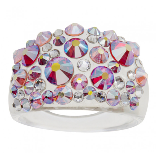 Ring BUBBLE 50 FIRE GLACIER SWAROVSKI ELEMENTS