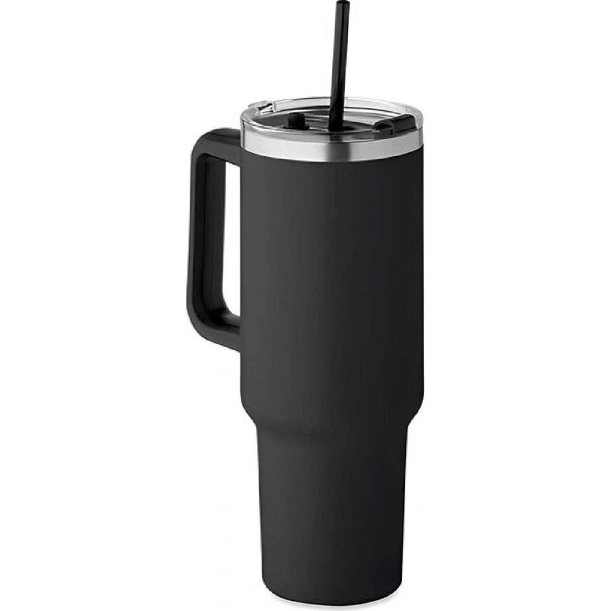 Scortland Nordic Tumbler drinking bottle with straw black stainless steel 1200 ml