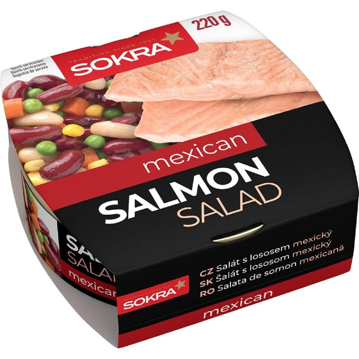 Sokra Mexican salad with salmon 220 g