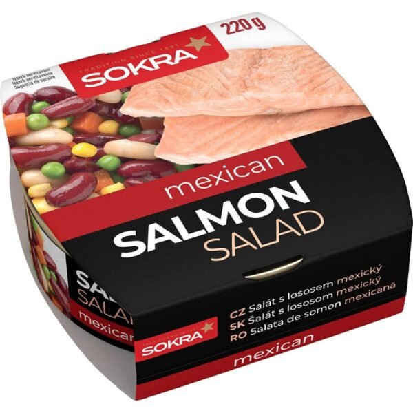 Sokra Mexican salad with salmon 220 g