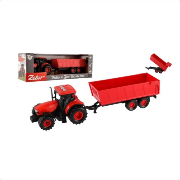 Teddies ZETOR tractor with red flatbed