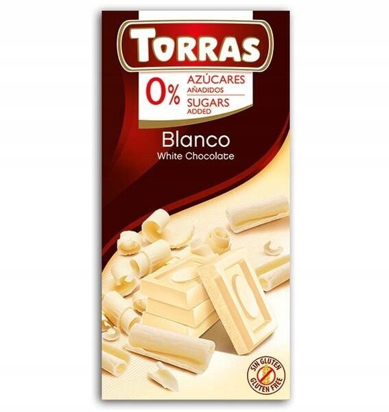 torras white chocolate 75 g