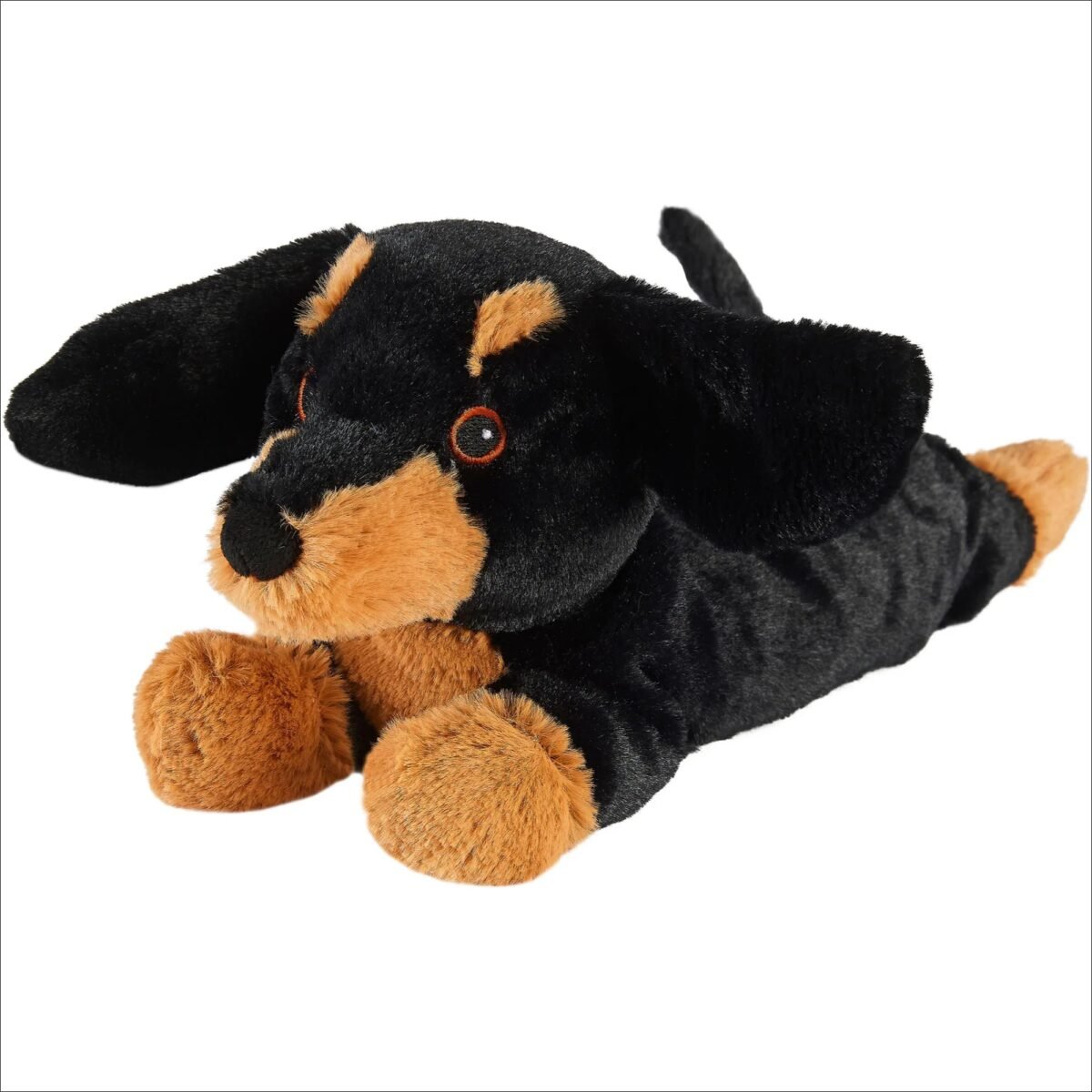 The Warm Dachshund is a microwavable plush dog designed for comfort and relaxation. This stuffed animal is typically filled with materials like lavender and flaxseed, allowing it to be heated in the microwave for soothing warmth.