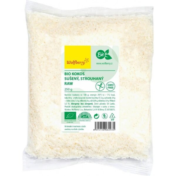 wolfberry organic grated coconut 250 g