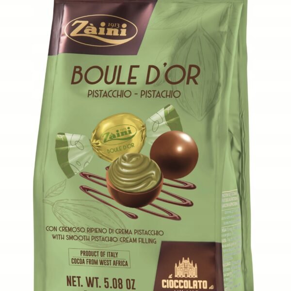 zaini chocolate pistachio pralines boule dor pistacchio 144g for gift