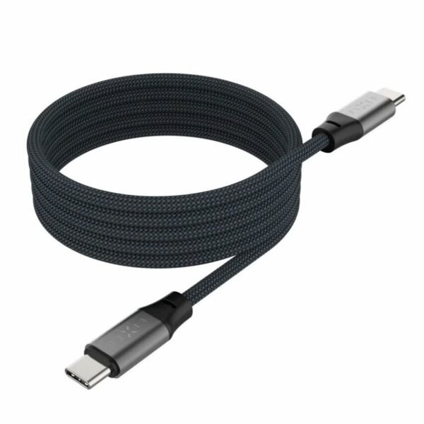 The FIXED Magnetic Charging and Data Braided Cable with USB-C/USB-C connectors (1.2m) offers a convenient and high-performance solution for charging and syncing your devices.