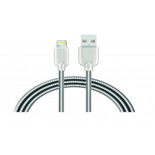 The Sunix 2A Fast Charging Cable (1m) features a durable nylon-braided design, providing both flexibility and strength.