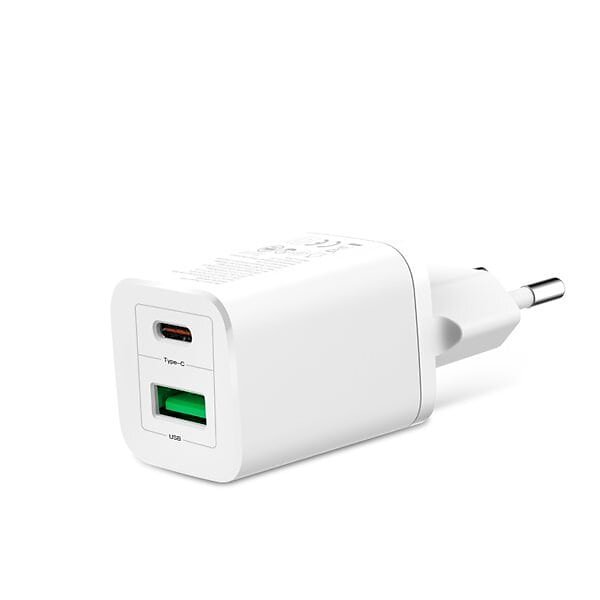 The XO Wall Charger USB-A QC3.0 and USB-C 30W is a versatile and compact charging solution that supports both Quick Charge 3.0 and USB-C power delivery.