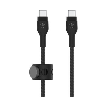 The Belkin USB-C to USB-C Nylon Braided Silicon Charging Cable offers a durable and high-performance solution for fast charging and data transfer.