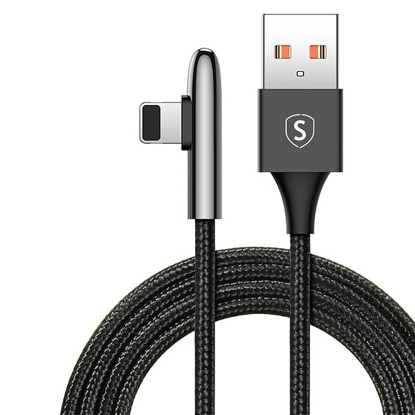 The SiGN USB-C to Lightning Cable (2m) features an angled connector, providing a more ergonomic and flexible solution for charging and syncing your Apple devices.