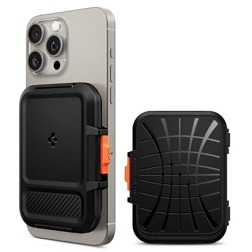 The Spigen Lock Fit MagFit is a sleek and reliable magnetic wallet designed for iPhones with MagSafe compatibility (iPhone 12 and newer models).