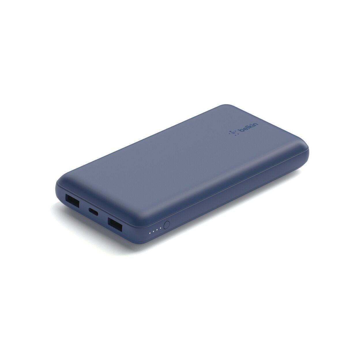 The BELKIN BoostCharge 20,000mAh Powerbank is a high-capacity portable charger designed to power up to three devices simultaneously.