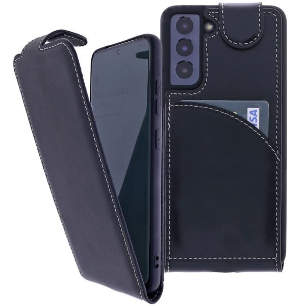 The BURKLEY Flip Case for Samsung Galaxy S22 offers premium protection with a luxurious design.
