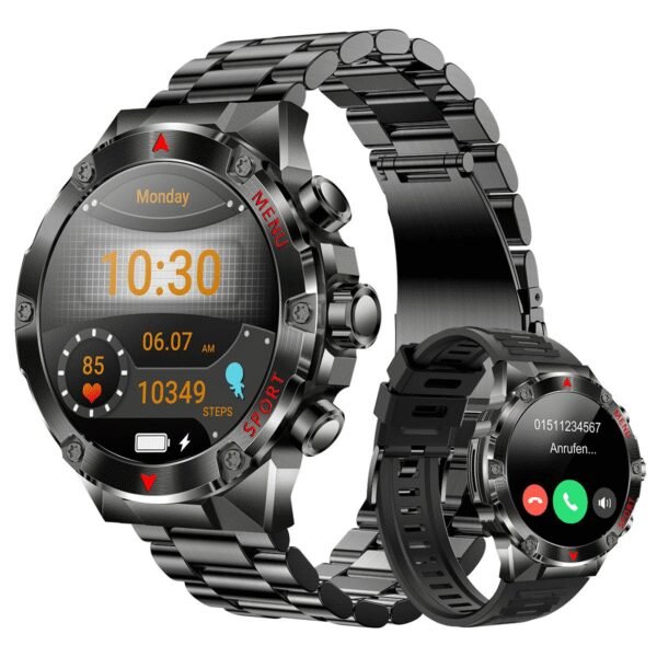 The HYIEAR Smartwatch is a vibrant and versatile fitness tracker featuring an RGB/OLED display for stunning visuals and easy navigation.