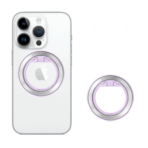 The Techsuit Finger Grip in Silver is a sleek and practical phone accessory designed to offer enhanced grip and convenience.