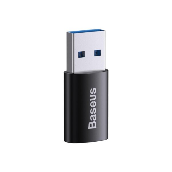 The Baseus Ingenuity mini OTG adapter features a USB-A 3.1A male to USB-C female design, allowing you to connect USB-A devices to USB-C-enabled devices.