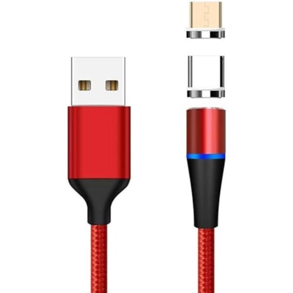 The PremiumCord Magnetic charging and data cable is designed to offer convenience and versatility for both micro USB and USB-C devices.
