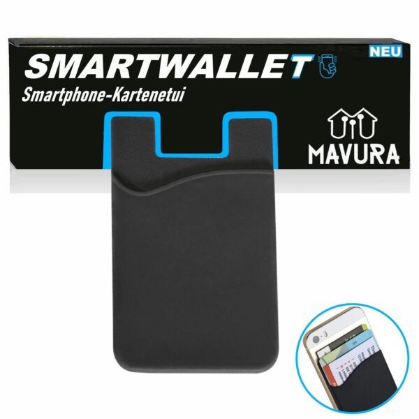 The MAVURA SMARTWALLET Card Case for Smartphones is a stylish and functional accessory designed to hold your essential cards while protecting your phone.