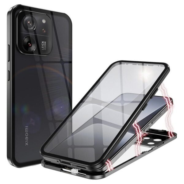 The WIGENTO 360-degree magnet glass bumper phone case for the Xiaomi 13T / 13T Pro offers comprehensive protection with a sleek and modern design.