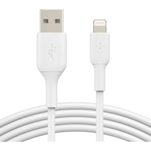 The BELKIN Lightning to USB-A Cable (2 m) is a high-quality cable designed for charging and syncing Apple devices.