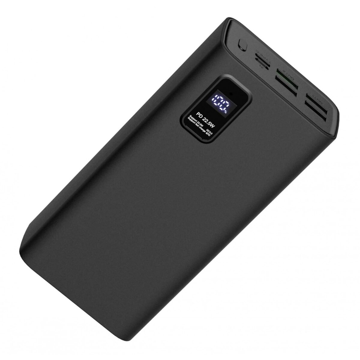 The Platinet PMPB30WQC728B Power Bank is a high-capacity 30000mAh portable charger designed to keep your devices powered during long trips or extended use.
