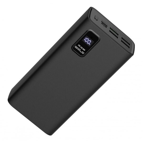 The Platinet PMPB30WQC728B Power Bank is a high-capacity 30000mAh portable charger designed to keep your devices powered during long trips or extended use.