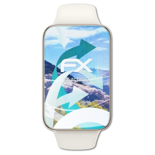 The ATFOLIX Screen Protector for the Xiaomi Smart Band 7 Pro is a high-quality, ultra-clear tempered glass protector designed to safeguard the screen from scratches, smudges, and minor impacts.