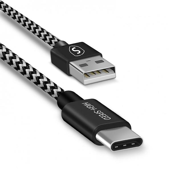 The SiGN Skin USB-A to USB-C Cable (0.25m) is a compact and durable solution for charging and data transfer between USB-A and USB-C devices.