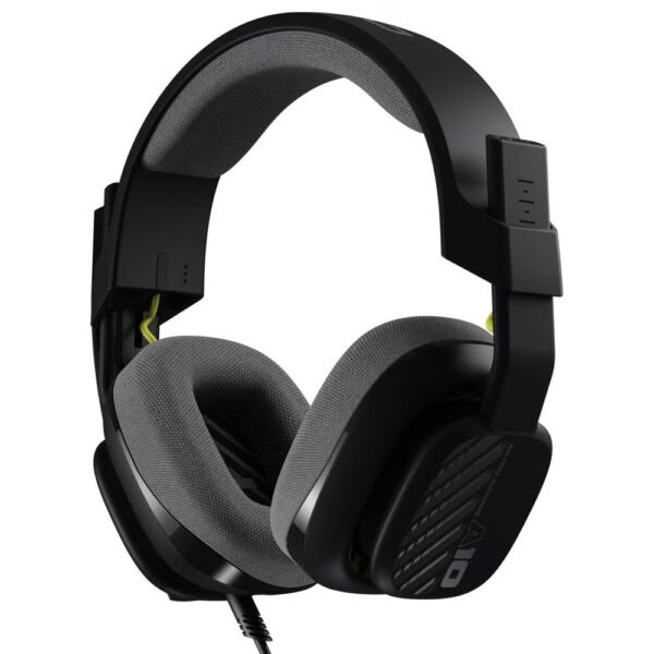The Logitech G Astro A10 wired headset in black/gray is designed for gamers who seek comfort, quality sound, and durability.