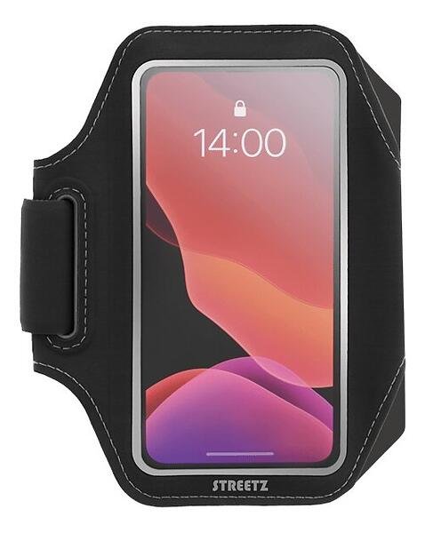 The Streetz Reflective Sports Armband is designed for active individuals who want a secure and comfortable way to carry their smartphone while exercising.