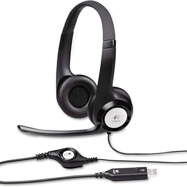 The Logitech Stereo Headset H390 is a wired USB headset designed for clear audio and comfort.