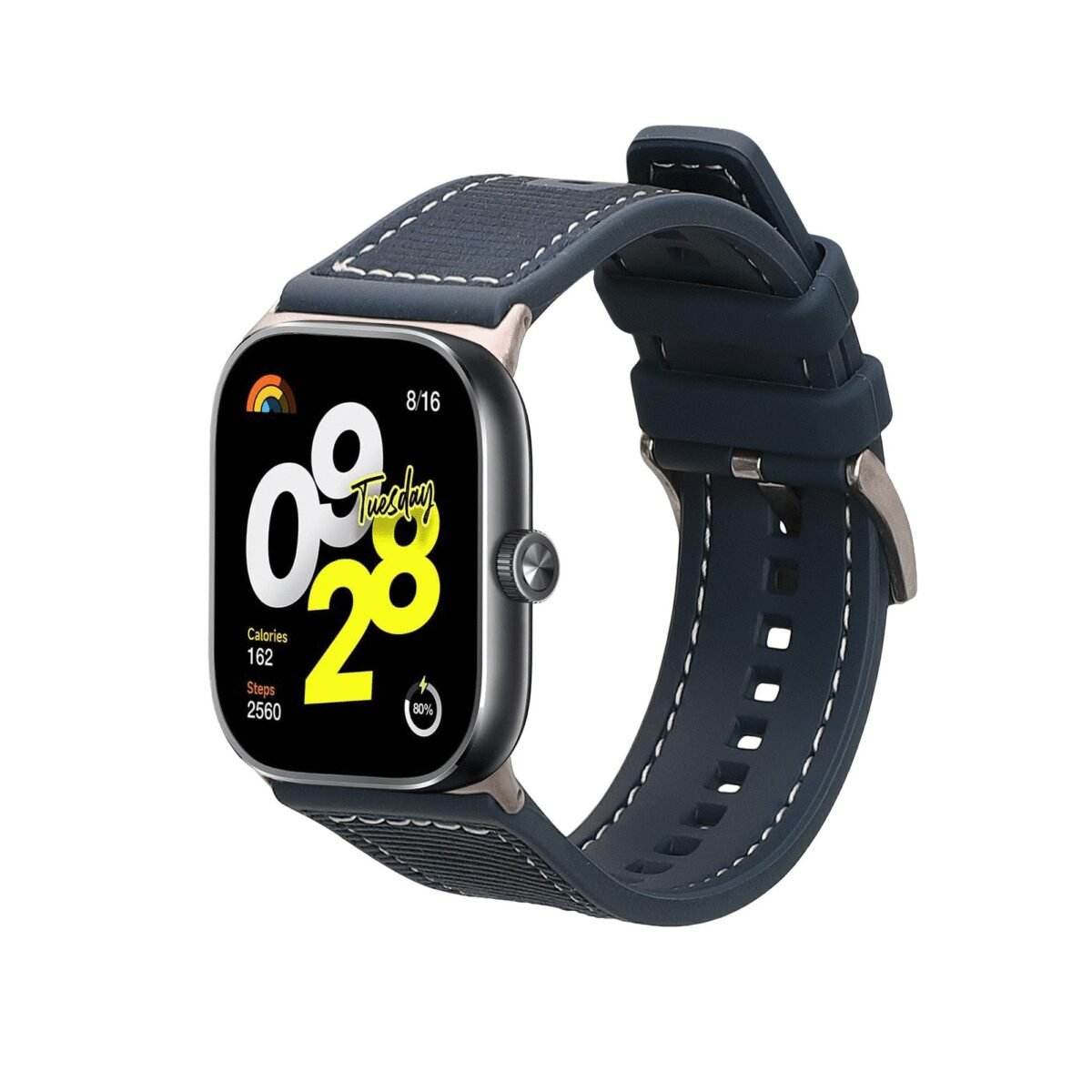 The KWMOBILE Strap for Xiaomi Redmi Watch 4 and Band 8 Pro is a durable and comfortable hybrid strap made of nylon and silicone.