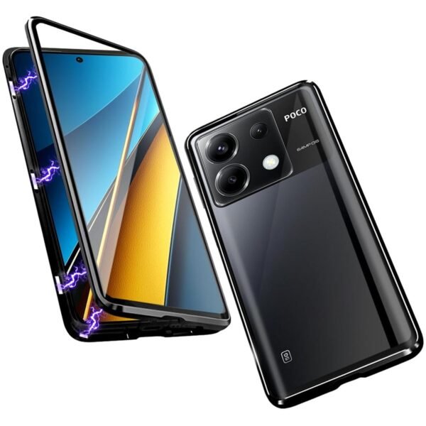 The WIGENTO 360-degree magnet glass bumper phone case for the Xiaomi Redmi Note 13 offers all-around protection with a sleek, modern design.