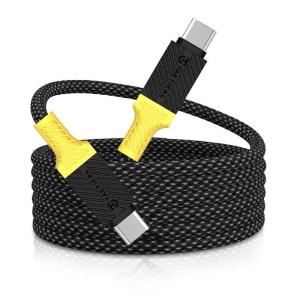 The Tactical MagRope USB-C to USB-C cable is designed for both durability and high performance.