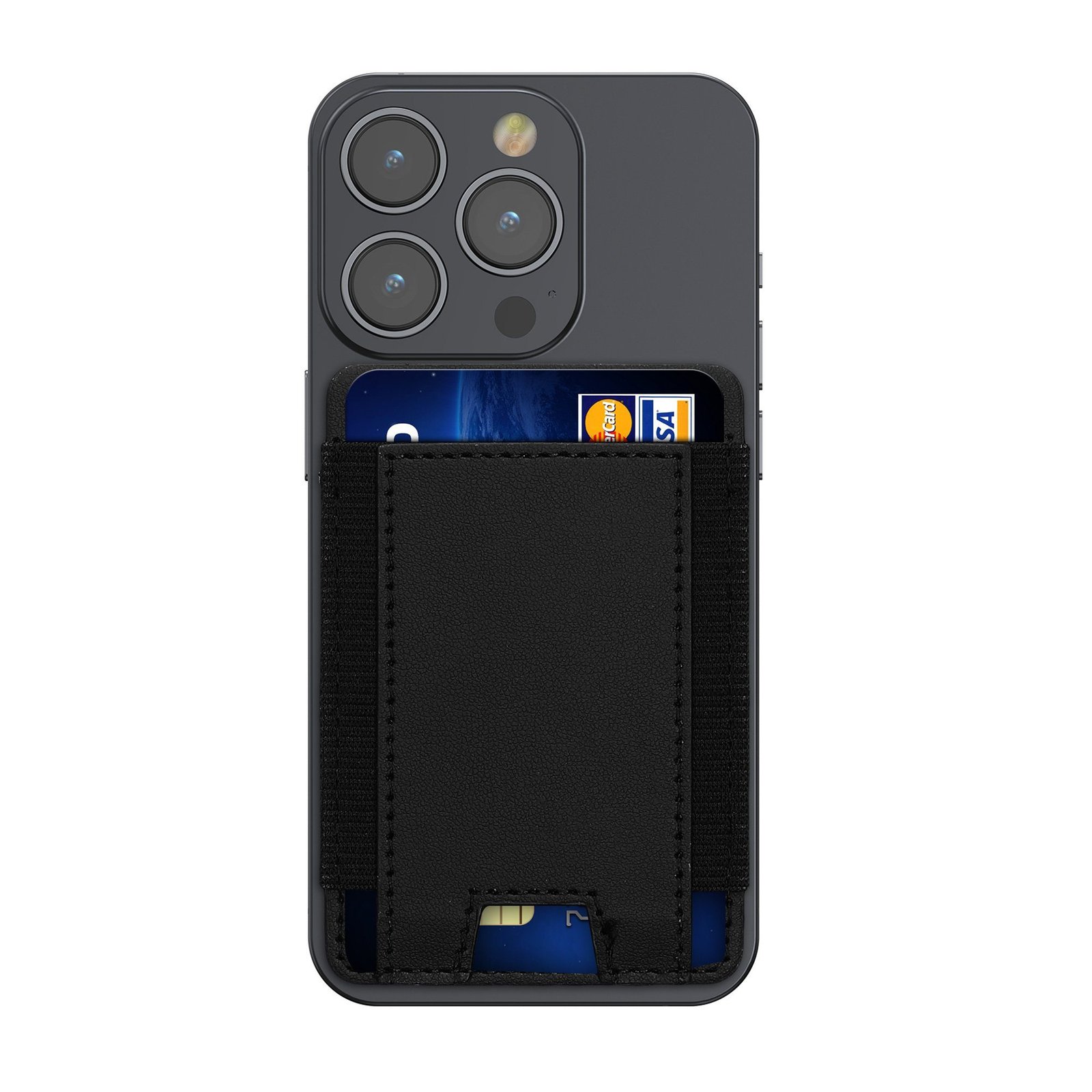 Sleeve Stick-on Card Holder for Smartphones - Synthetic Leather 1 The KWMOBILE Sleeve Stick-on Card Holder for Smartphones is a sleek and stylish accessory made from high-quality synthetic leather.