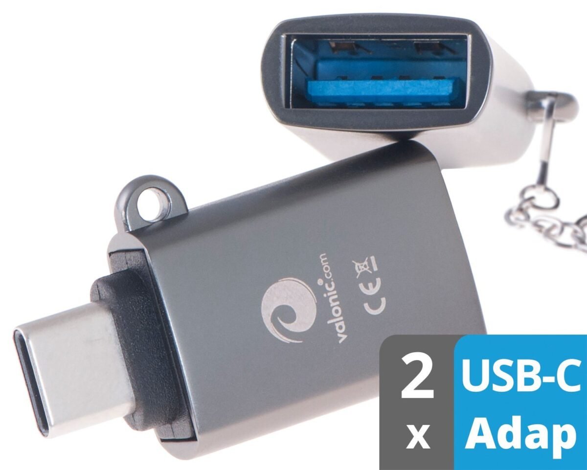 The VALONIC USB-C to USB-A (USB 3.0) OTG Adapter is a compact and portable solution for connecting USB-A devices (such as USB sticks, keyboards, or external hard drives) to USB-C devices.
