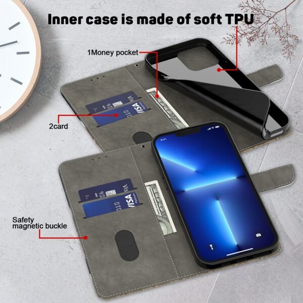 The CLM-TECH PU Leather Flip Case for Samsung Galaxy A16 5G is designed to provide elegant and reliable protection for your device.