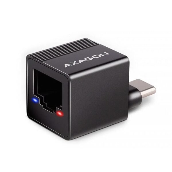 The AXAGON ADE-MINIC is a Gigabit Ethernet USB-C network card that allows you to connect your USB-C enabled device (such as a laptop, desktop, or tablet) to a wired Ethernet network.