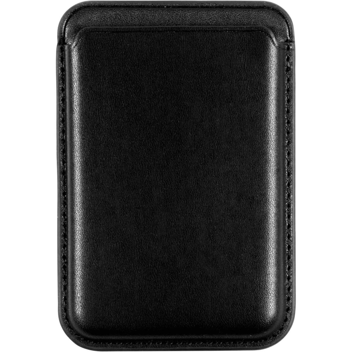 The AlzaGuard PU Leather Card Wallet in black is a sleek, practical, and stylish wallet designed to keep your essential cards secure while being compatible with MagSafe-enabled iPhones.