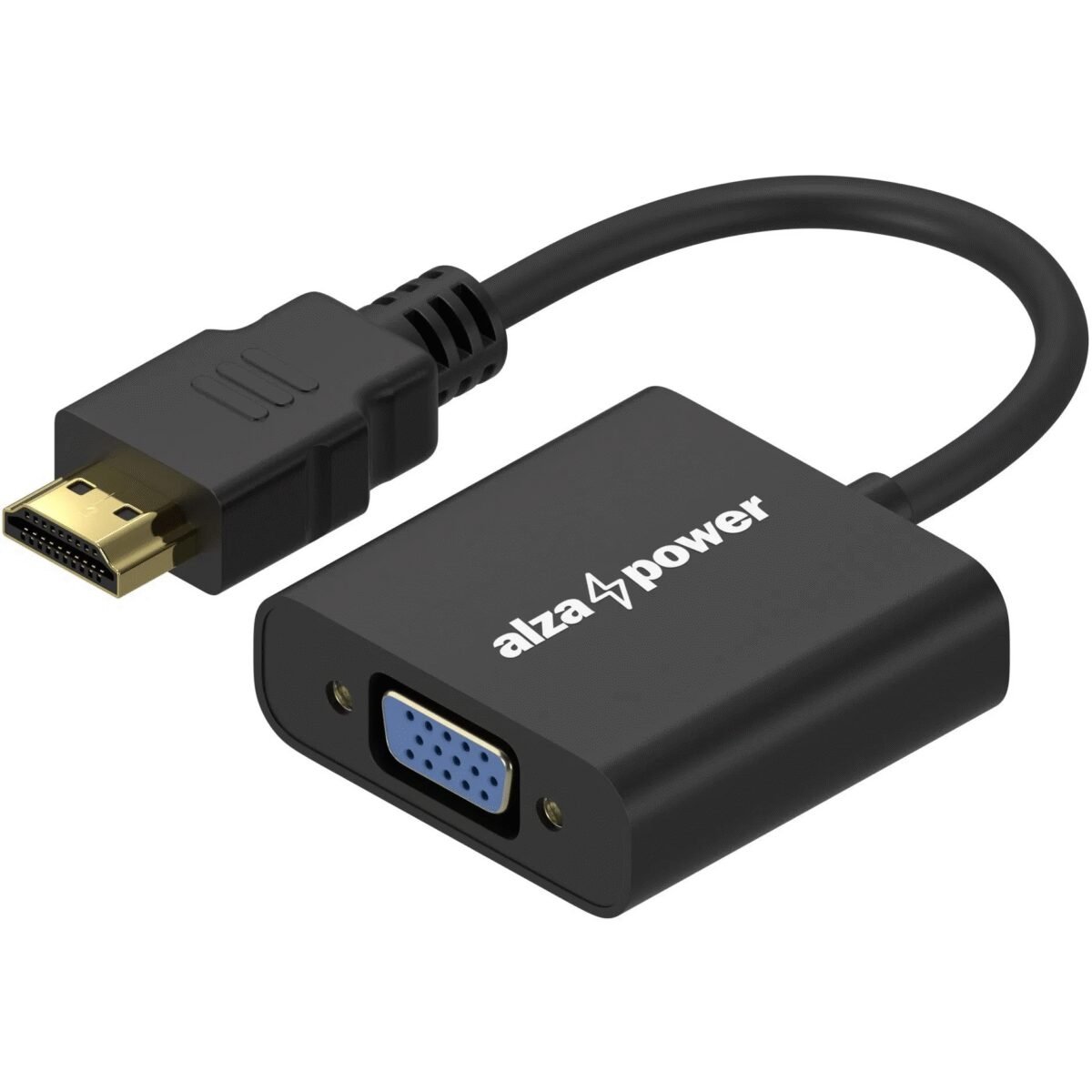 The AlzaPower HDMI (M) to VGA (F) adapter allows you to connect HDMI-enabled devices (like laptops, PCs, or tablets) to VGA-equipped displays or projectors.