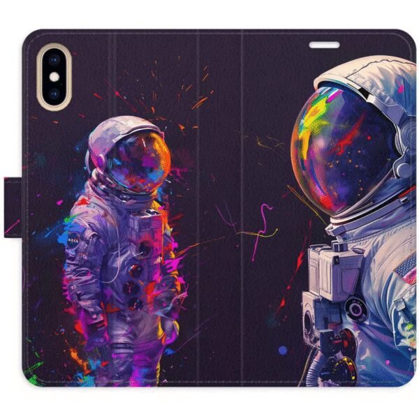 The iSaprio Flip Case Neon Astronaut 02 for iPhone X/XS offers a unique and eye-catching design with vibrant neon astronaut artwork.