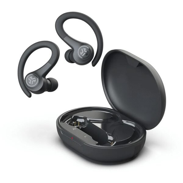 The JLAB Go Air Sport True Wireless Headphones in Graphite offer a compact, comfortable, and high-performance audio experience with a focus on sport and active use.