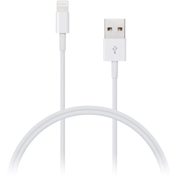 The CONNECT IT Wirez Lightning Apple 1m white cable offers a simple and effective solution for charging and syncing Apple devices.