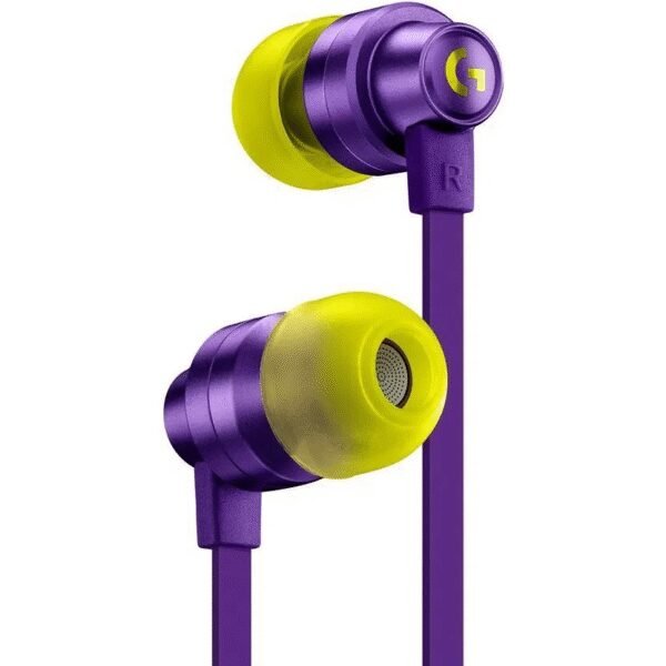The Logitech G333 Gaming Earphones in purple offer excellent sound quality with a stylish design.